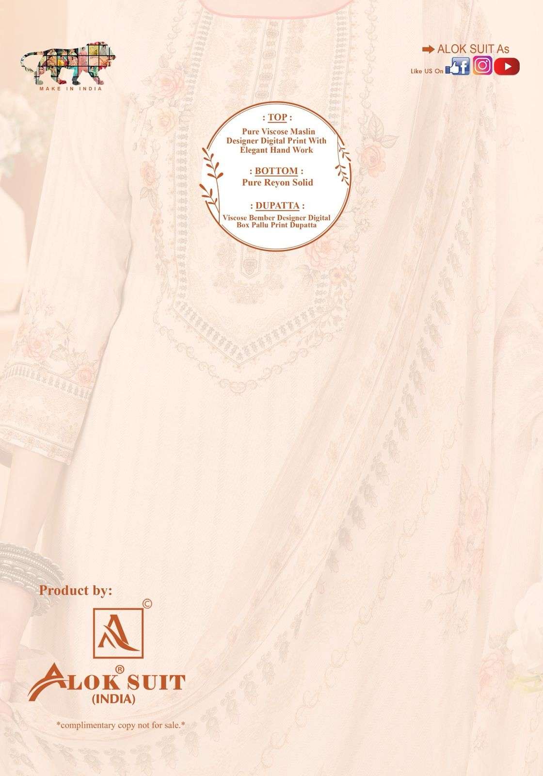 Alok Suit Sheesha Vol-4 (4 Pcs)