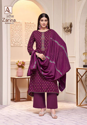 Alok Suit Zarina Vol-11