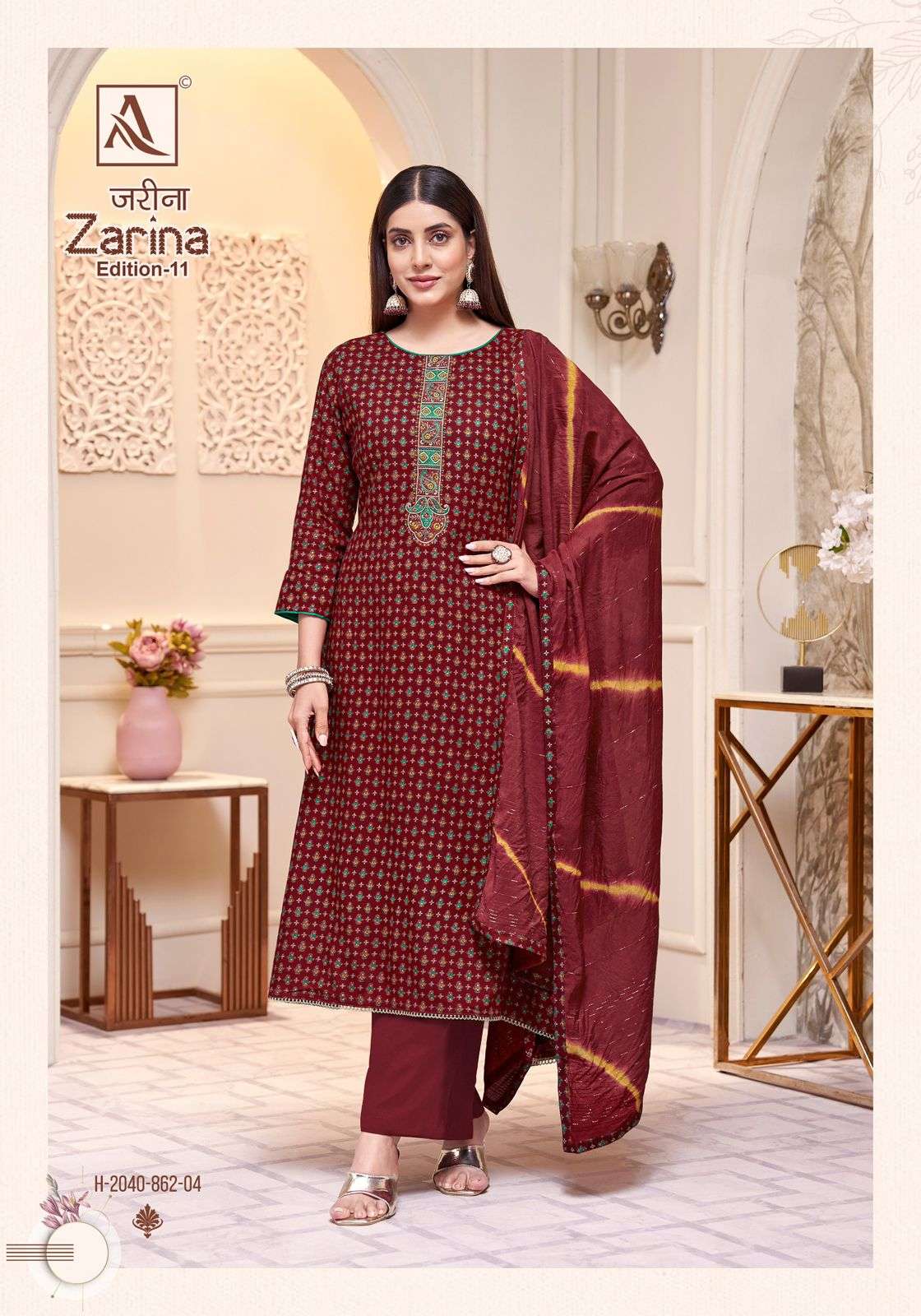 Alok Suit Zarina Vol-11