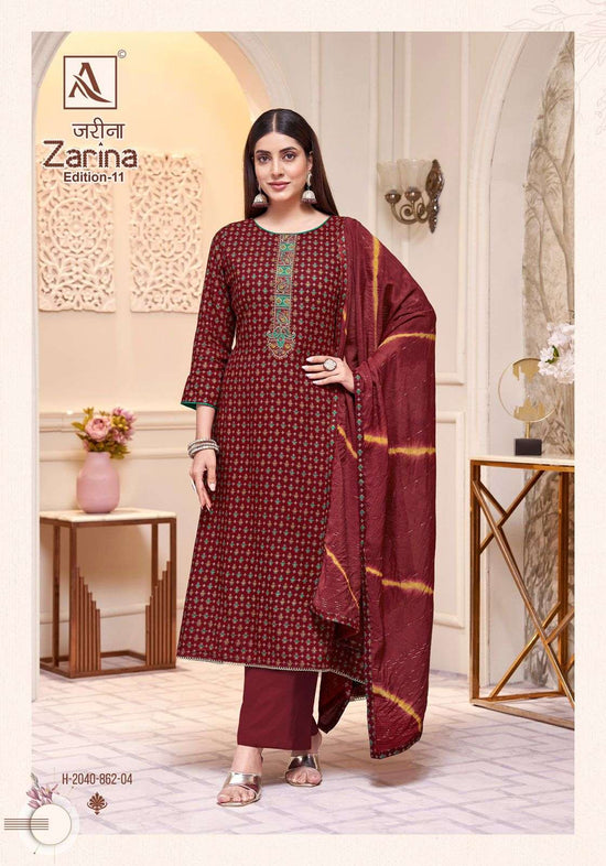 Alok Suit Zarina Vol-11