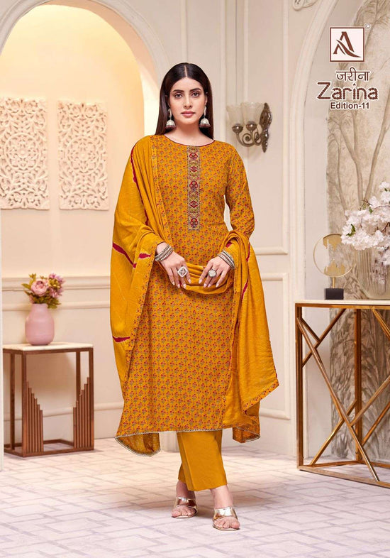 Alok Suit Zarina Vol-11