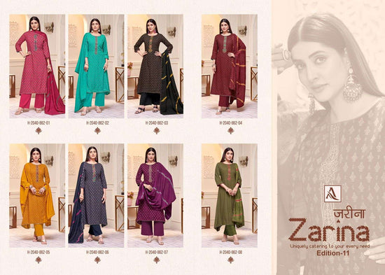 Alok Suit Zarina Vol-11