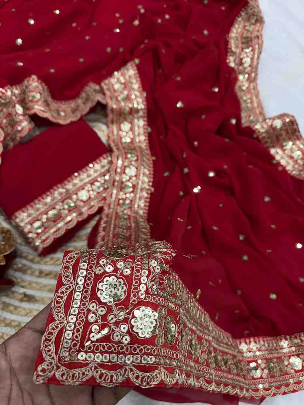 Amrah Wholesale Kc 2119 Pure Georgette Saree
