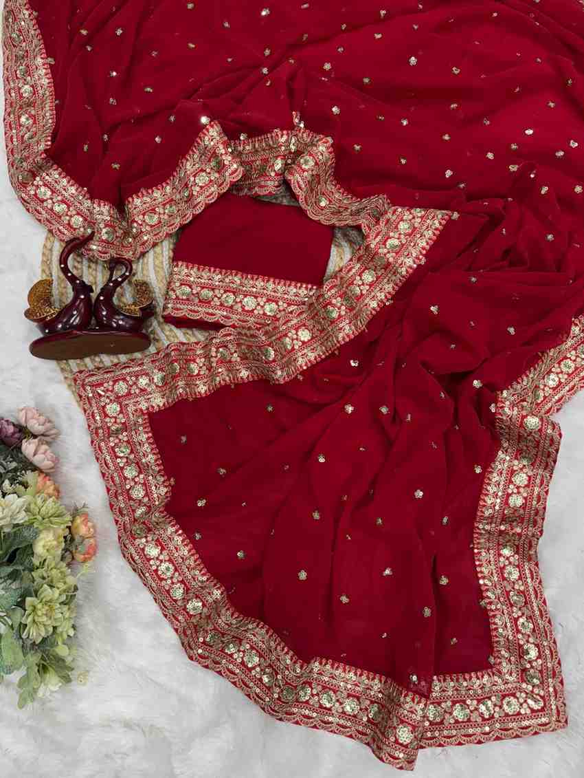 Amrah Wholesale Kc 2119 Pure Georgette Saree
