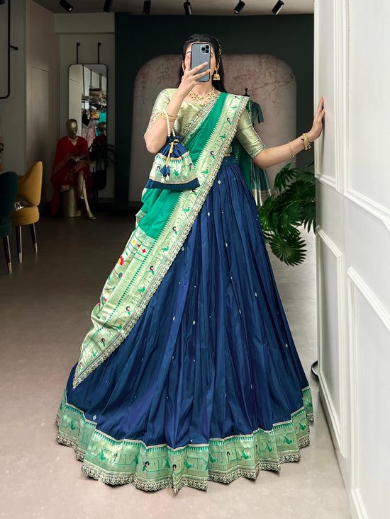 Amrah Wholesale Taraa L 2030 Paithani Silk Lehenga