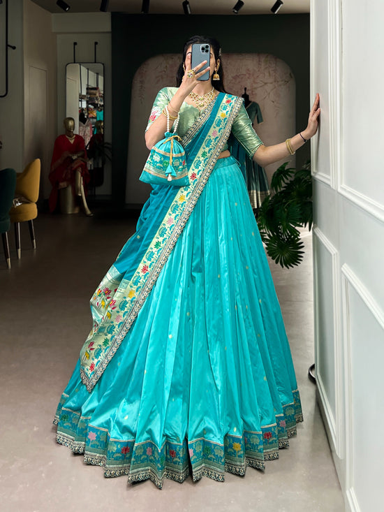 Amrah Wholesale Taraa L 2030 Paithani Silk Lehenga