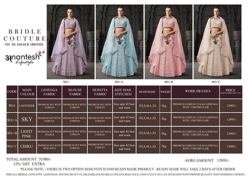 Anantesh Liefstyle Bridle Coture Vol -3