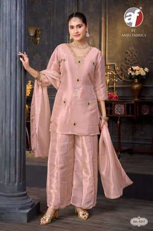 ANJU FABRIC SA-5317 Ziraf Embroidered Ready To Wear Salwar Suit Set