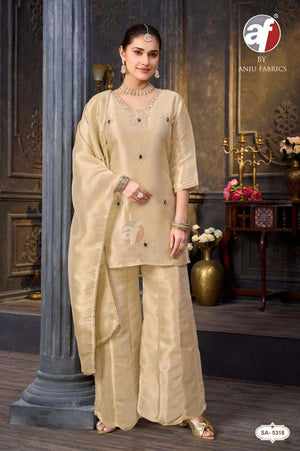 ANJU FABRIC SA-5317 Ziraf Embroidered Ready To Wear Salwar Suit Set