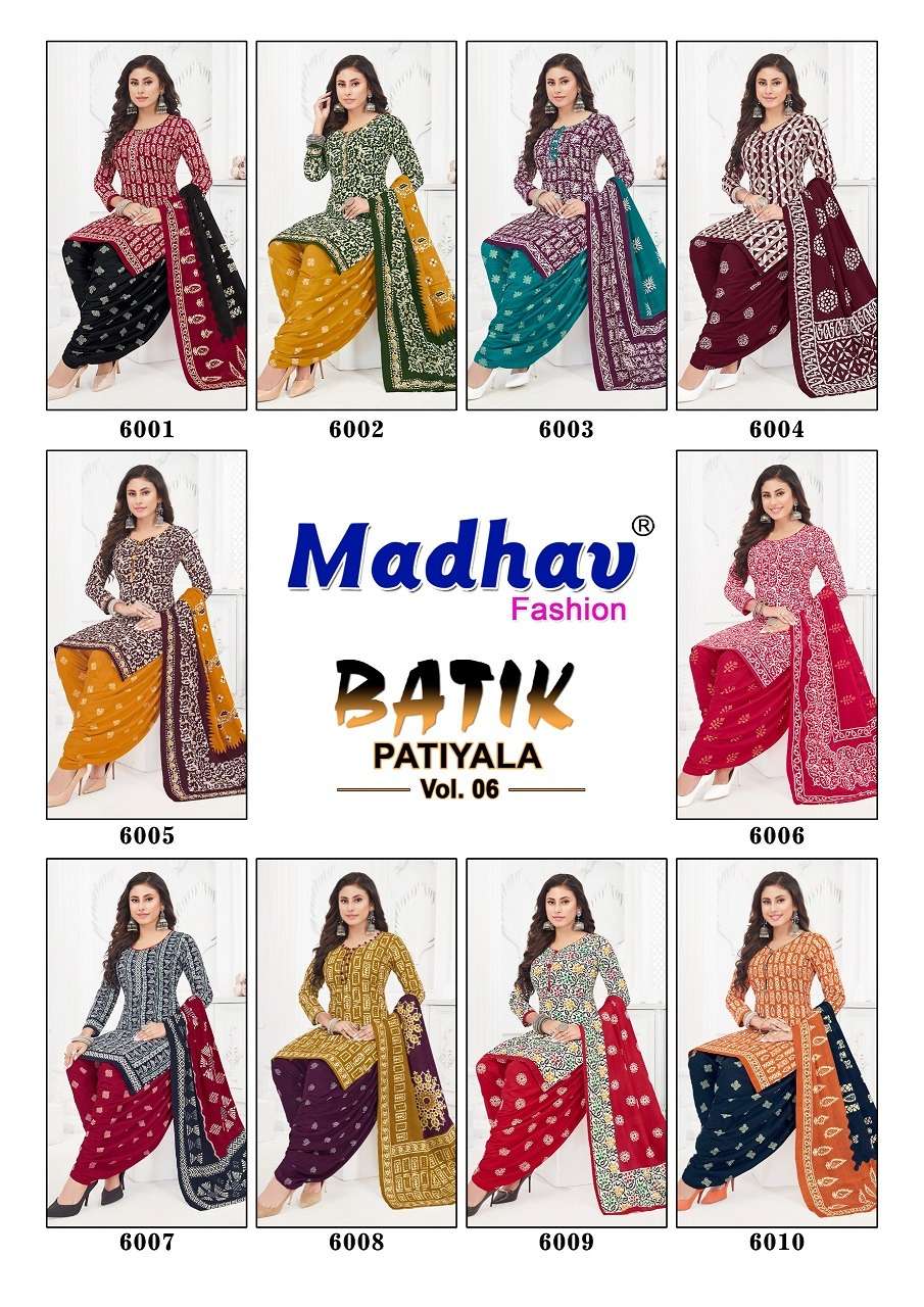 Madhav Fashion Batik Patiyala Vol-6
