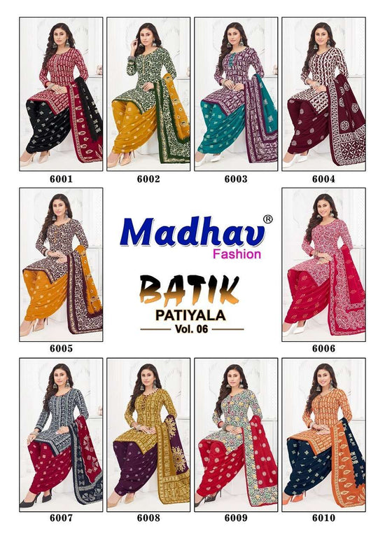 Madhav Fashion Batik Patiyala Vol-6