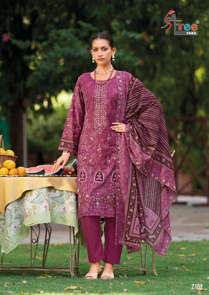 Shree Fabs Bin Saeed Lawn Collection Vol-21
