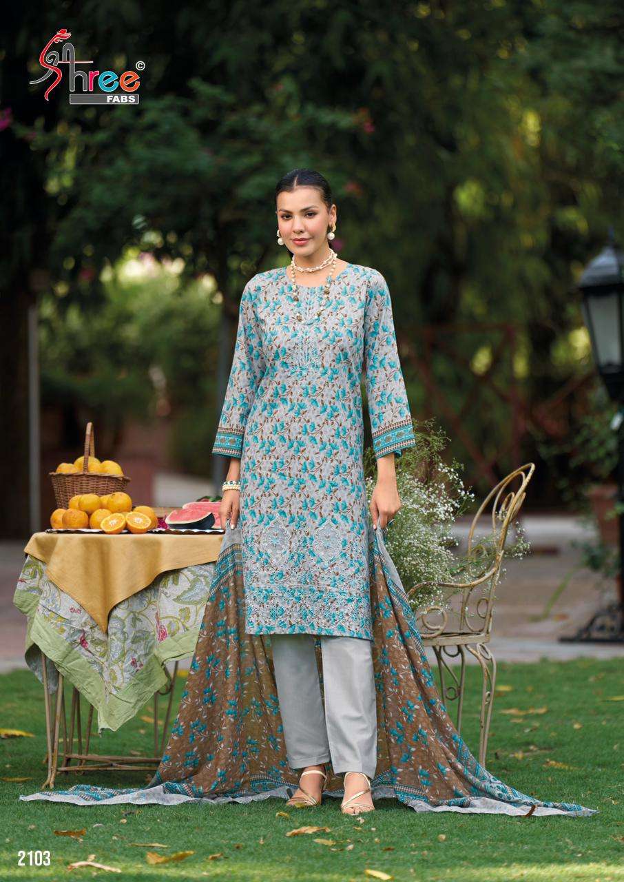 Shree Fabs Bin Saeed Lawn Collection Vol-21