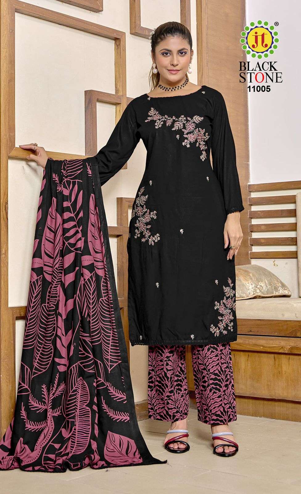 Jt Textile Black Stone Vol-11