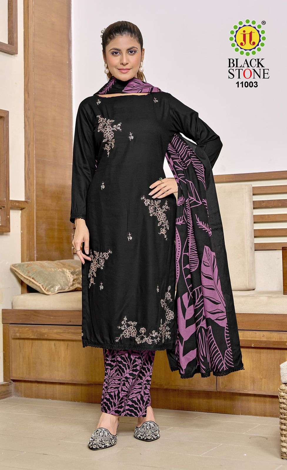 Jt Textile Black Stone Vol-11