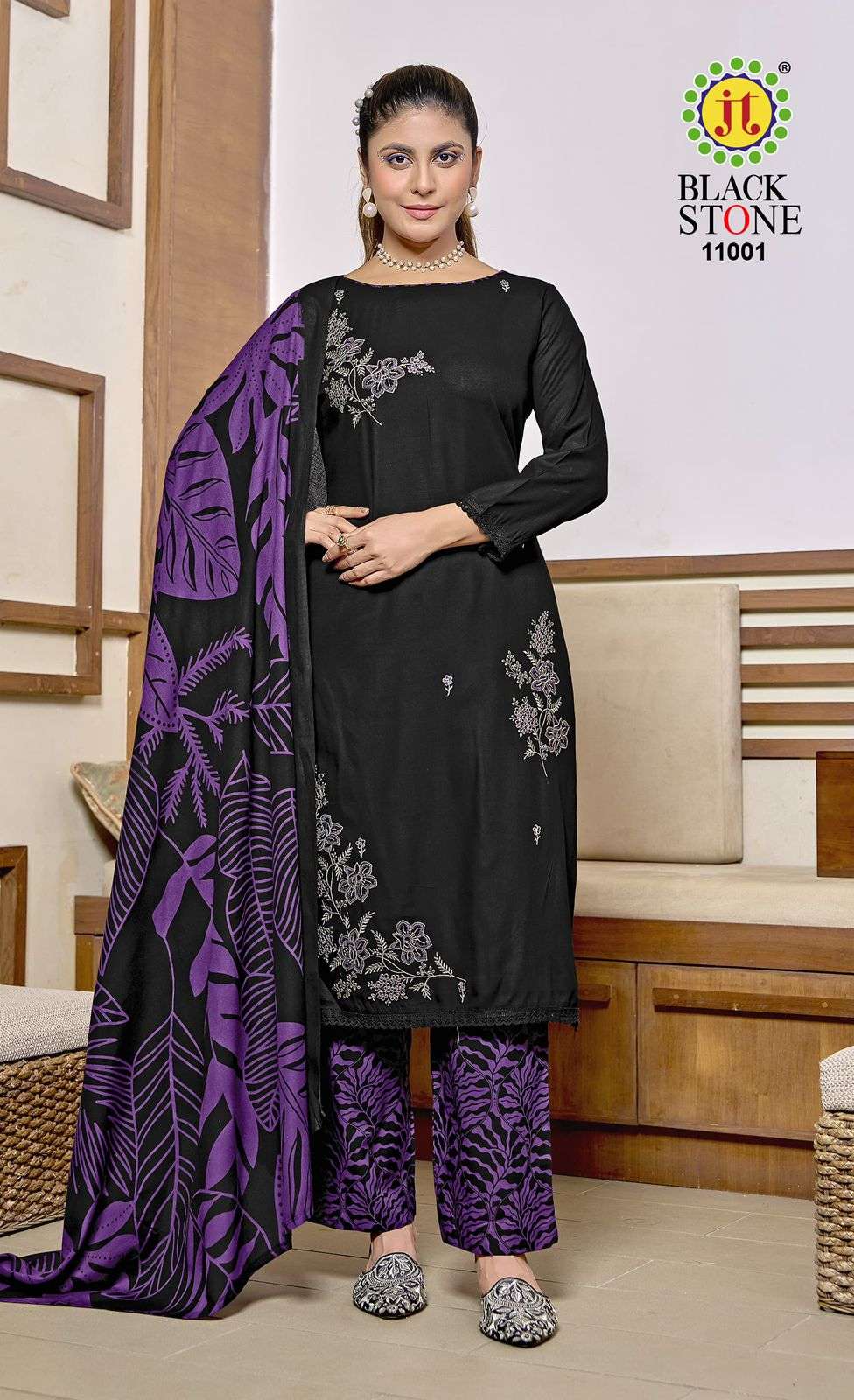 Jt Textile Black Stone Vol-11