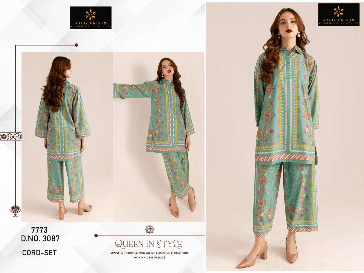 Aaliz Prints Co-ord Set Vol-11  (3 Pcs)