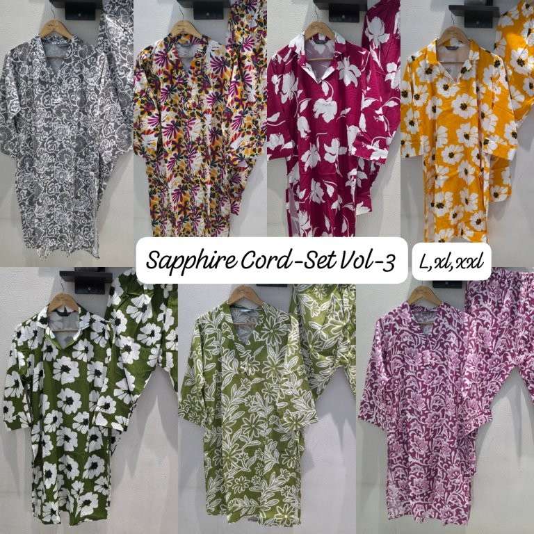 Sapphire Co-ord Set Vol-3