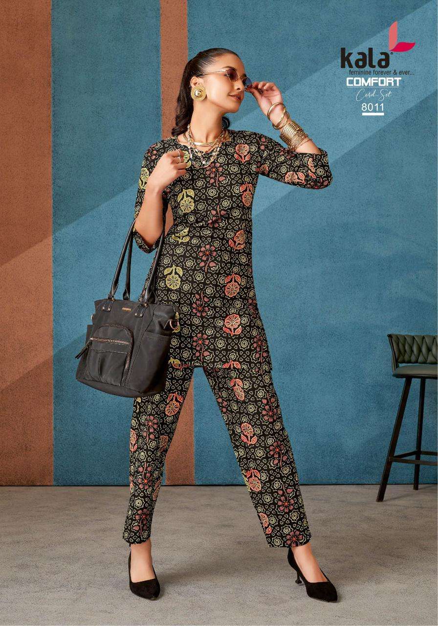 Kala Comfort Co-ord Set Vol-03  (12 Pcs)