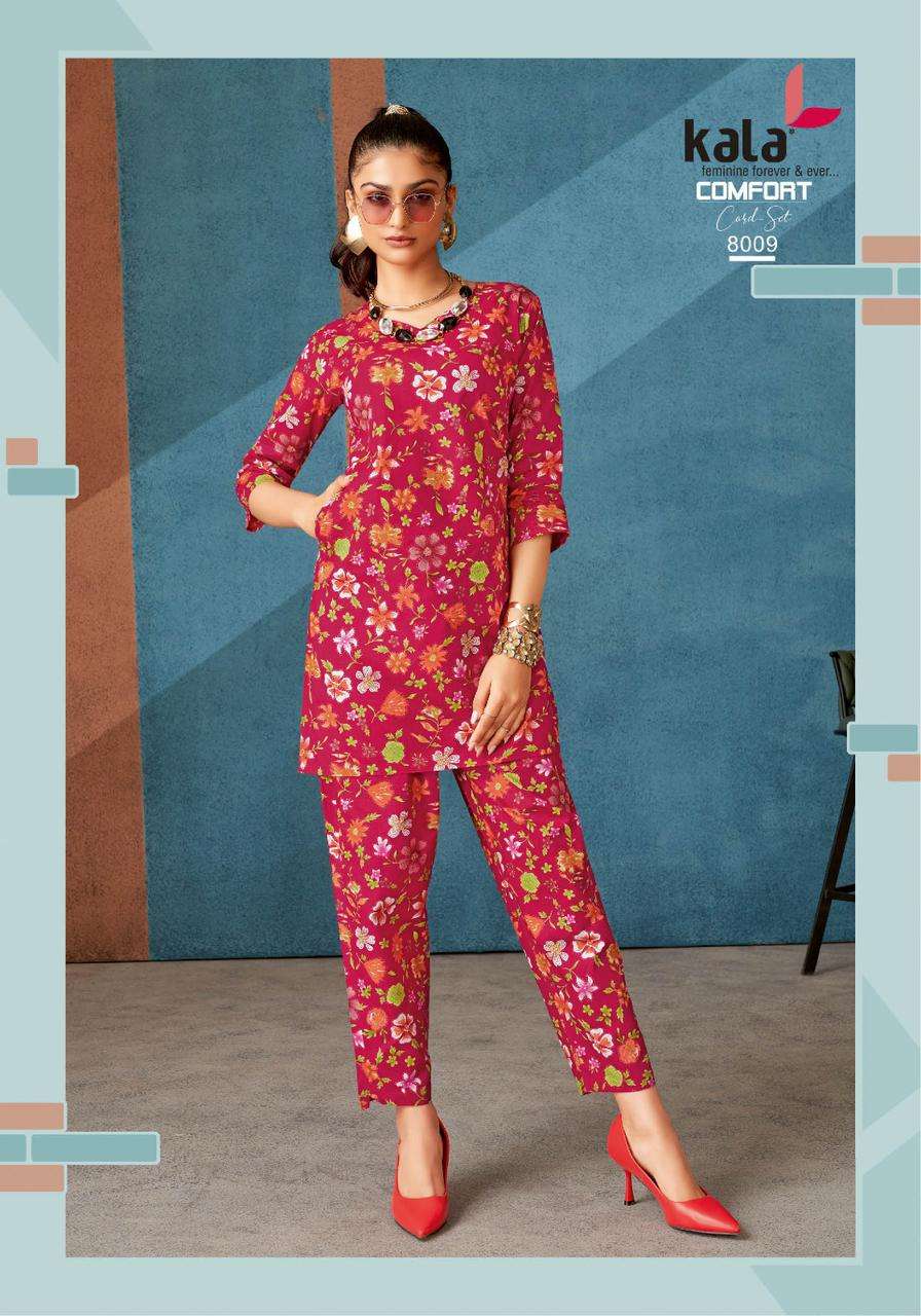 Kala Comfort Co-ord Set Vol-03  (12 Pcs)