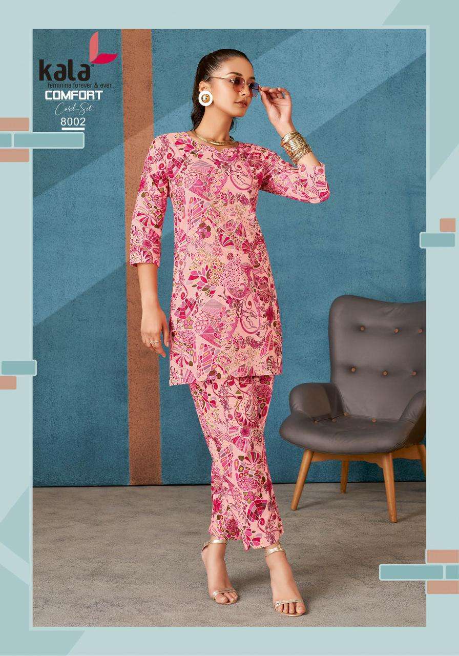 Kala Comfort Co-ord Set Vol-03  (12 Pcs)