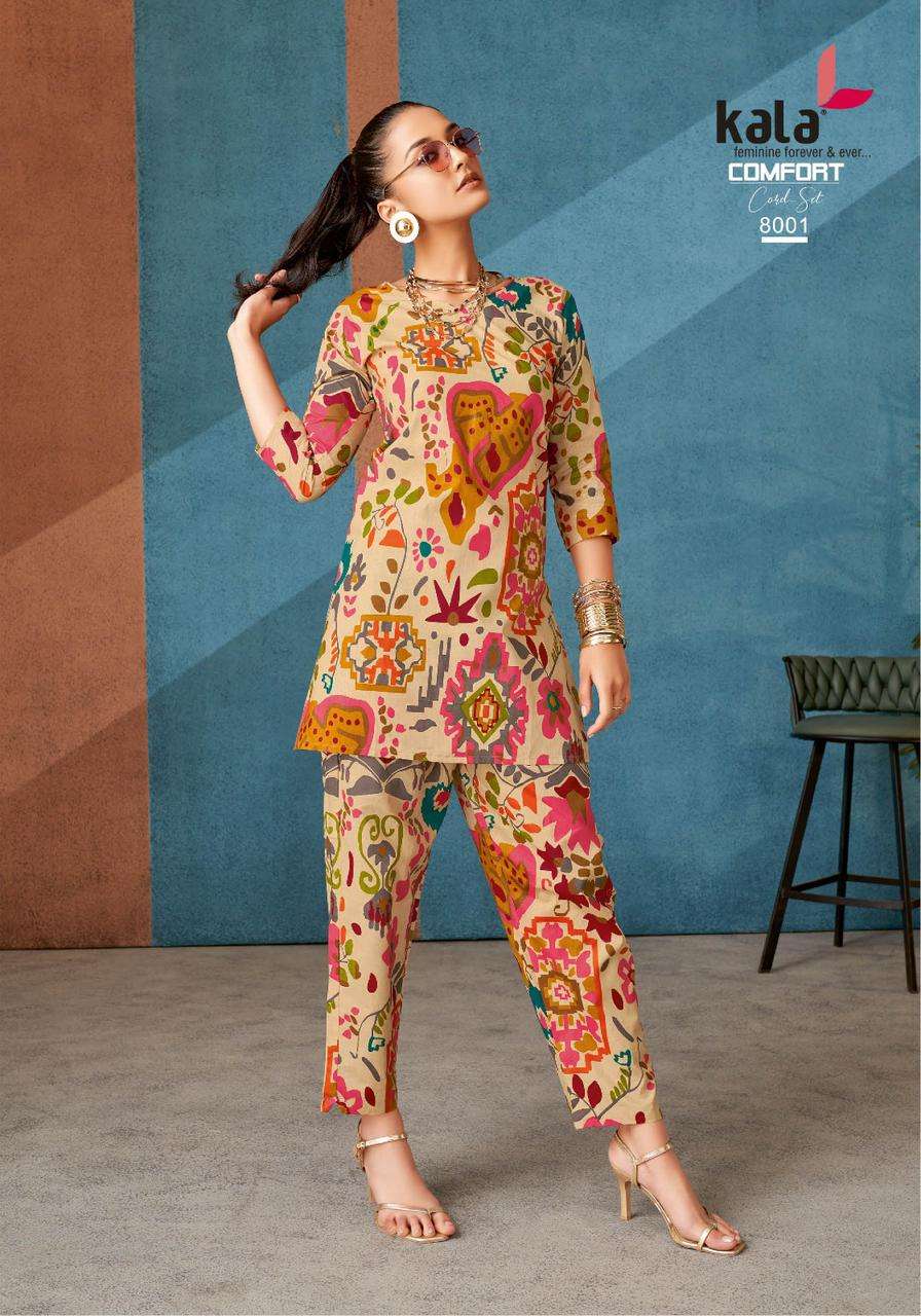 Kala Comfort Co-ord Set Vol-03  (12 Pcs)