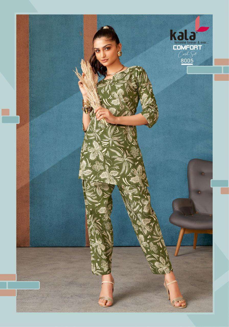 Kala Comfort Co-ord Set Vol-03  (12 Pcs)