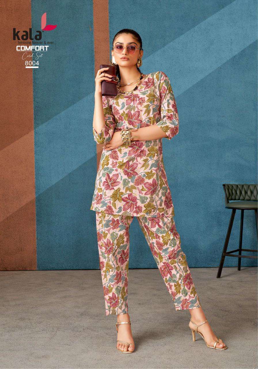 Kala Comfort Co-ord Set Vol-03  (12 Pcs)
