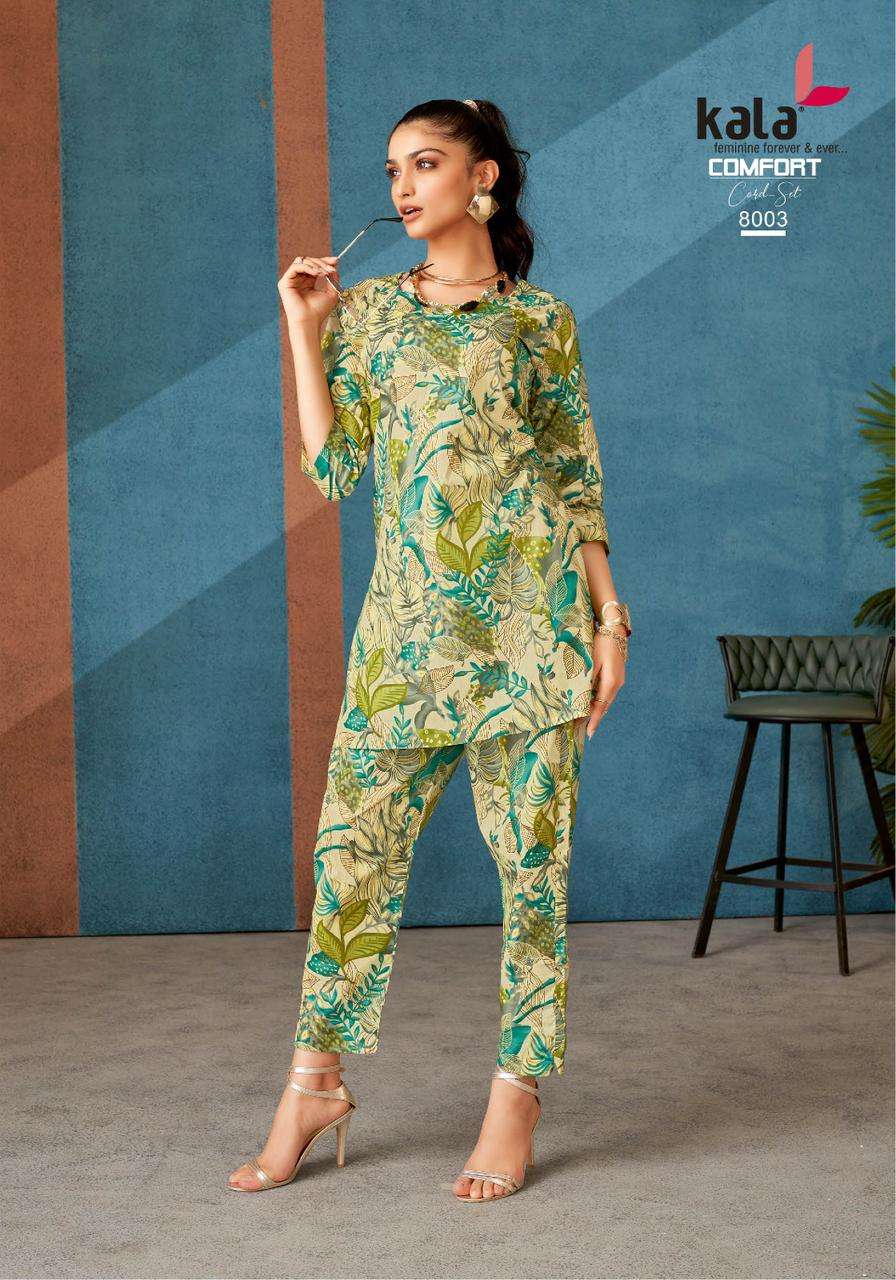 Kala Comfort Co-ord Set Vol-03  (12 Pcs)