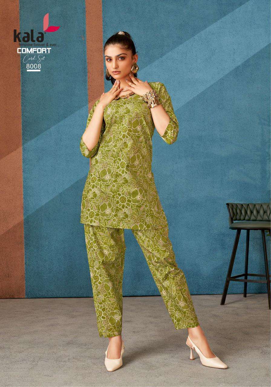Kala Comfort Co-ord Set Vol-03  (12 Pcs)