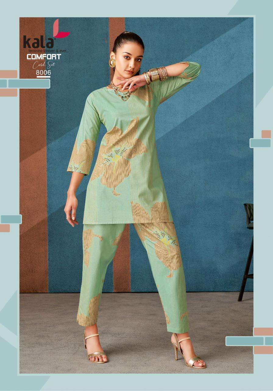 Kala Comfort Co-ord Set Vol-03  (12 Pcs)