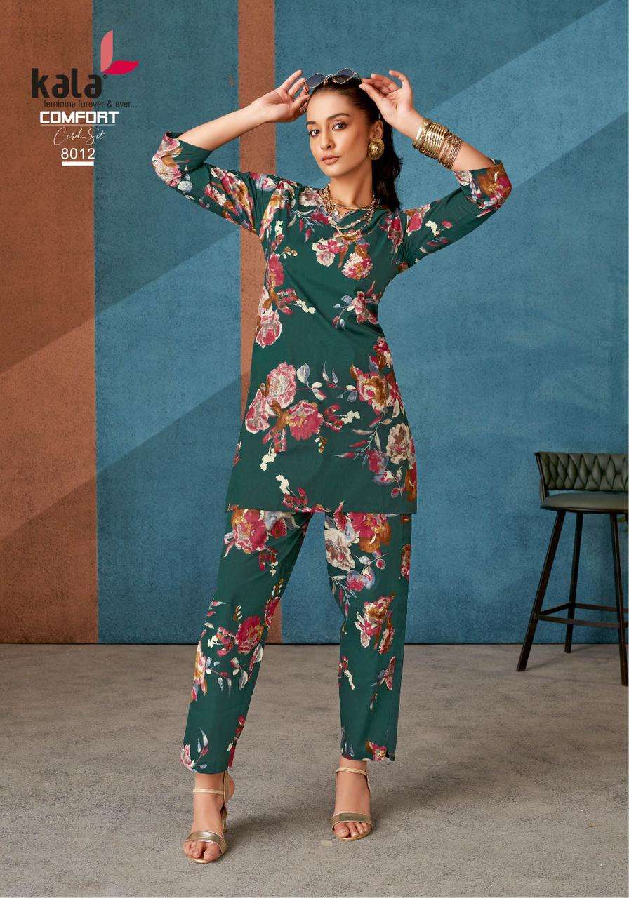 Kala Comfort Co-ord Set Vol-03  (12 Pcs)