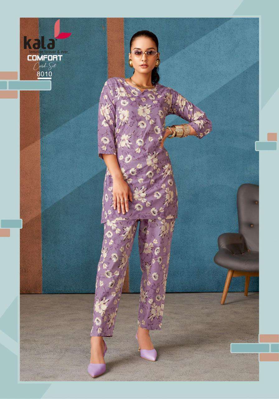 Kala Comfort Co-ord Set Vol-03  (12 Pcs)