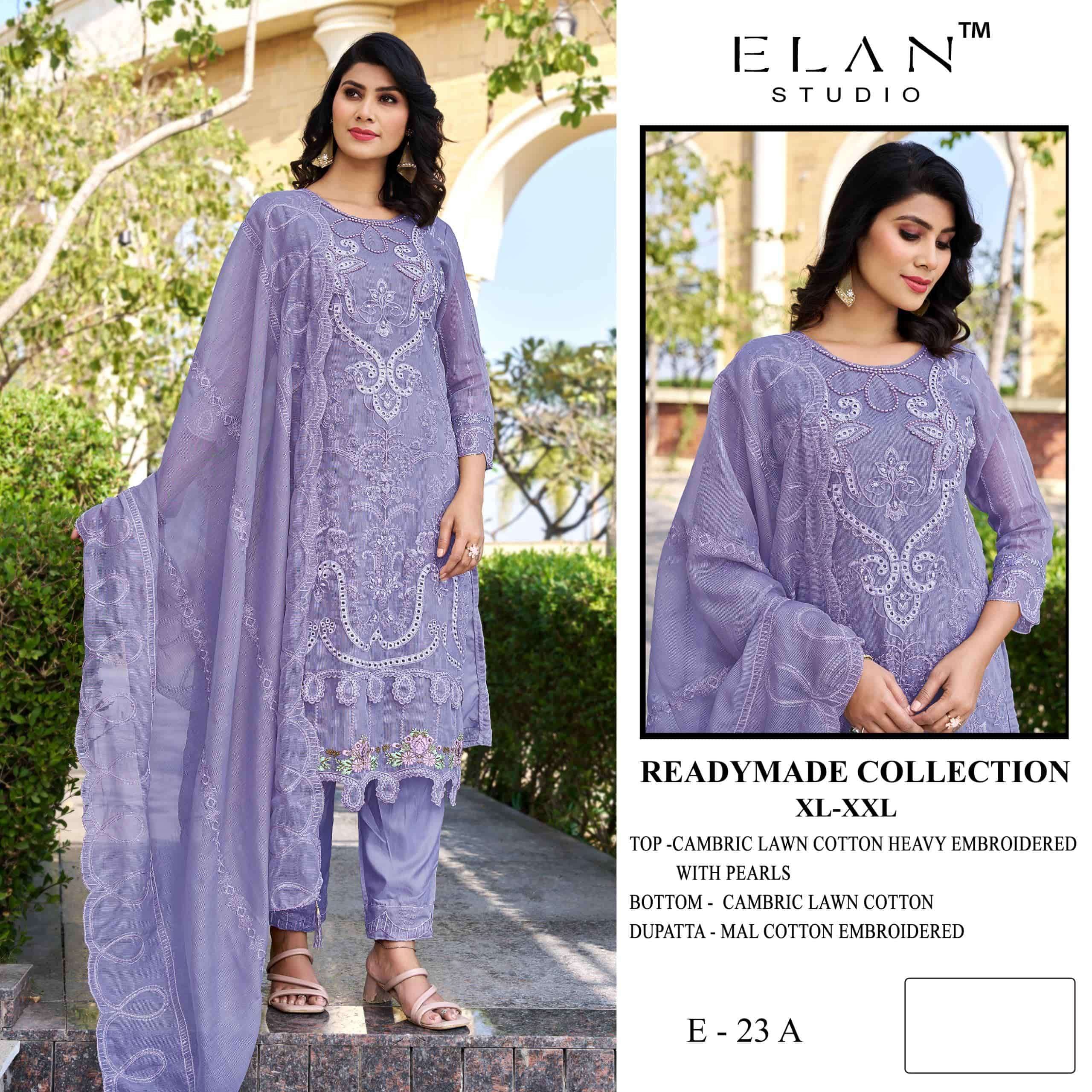 ELAN LAWN STUDIO E - 25 Pakistani Suit Set - Amrah Wholesale