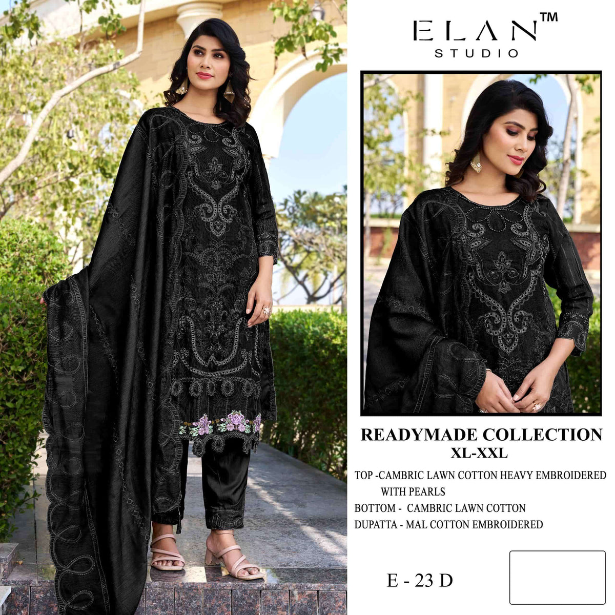 ELAN LAWN STUDIO E - 25 Pakistani Suit Set - Amrah Wholesale