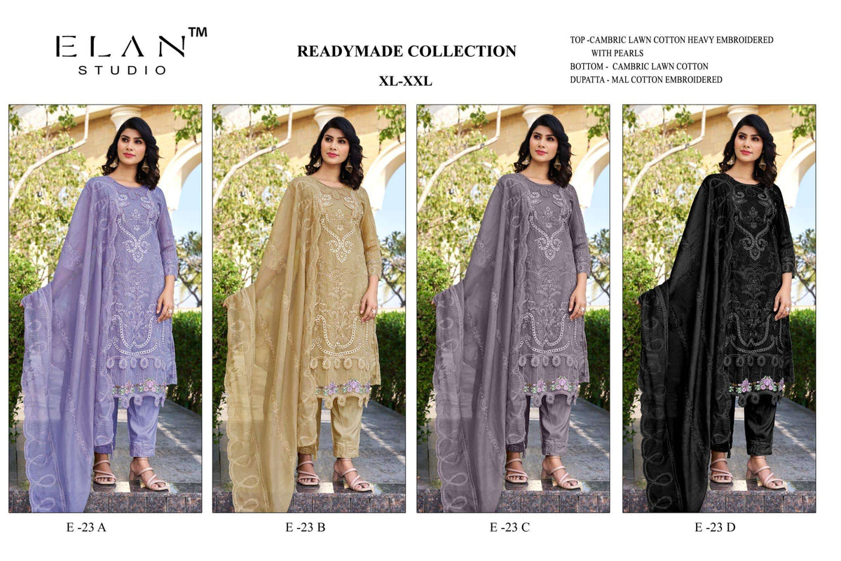 ELAN LAWN STUDIO E - 25 Pakistani Suit Set - Amrah Wholesale