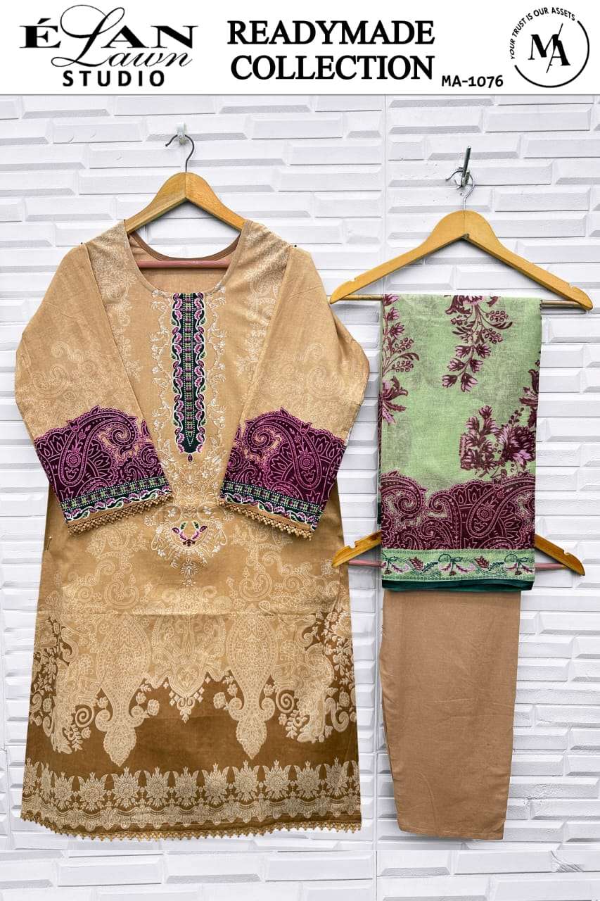 Elan Lawn Studio Ma-1073 To 1078 (6 Pcs)