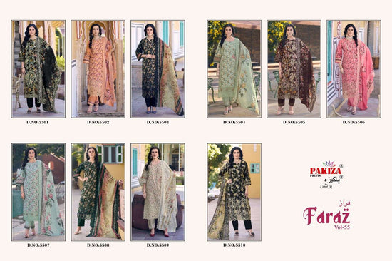 Pakiza Prints Faraz Vol-55 (10 Pcs)