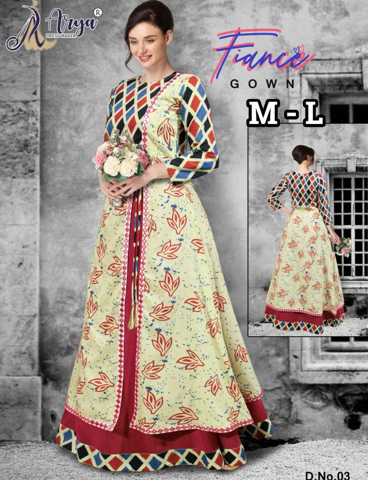 Arya Dress Maker Fiance  (4 Pcs)