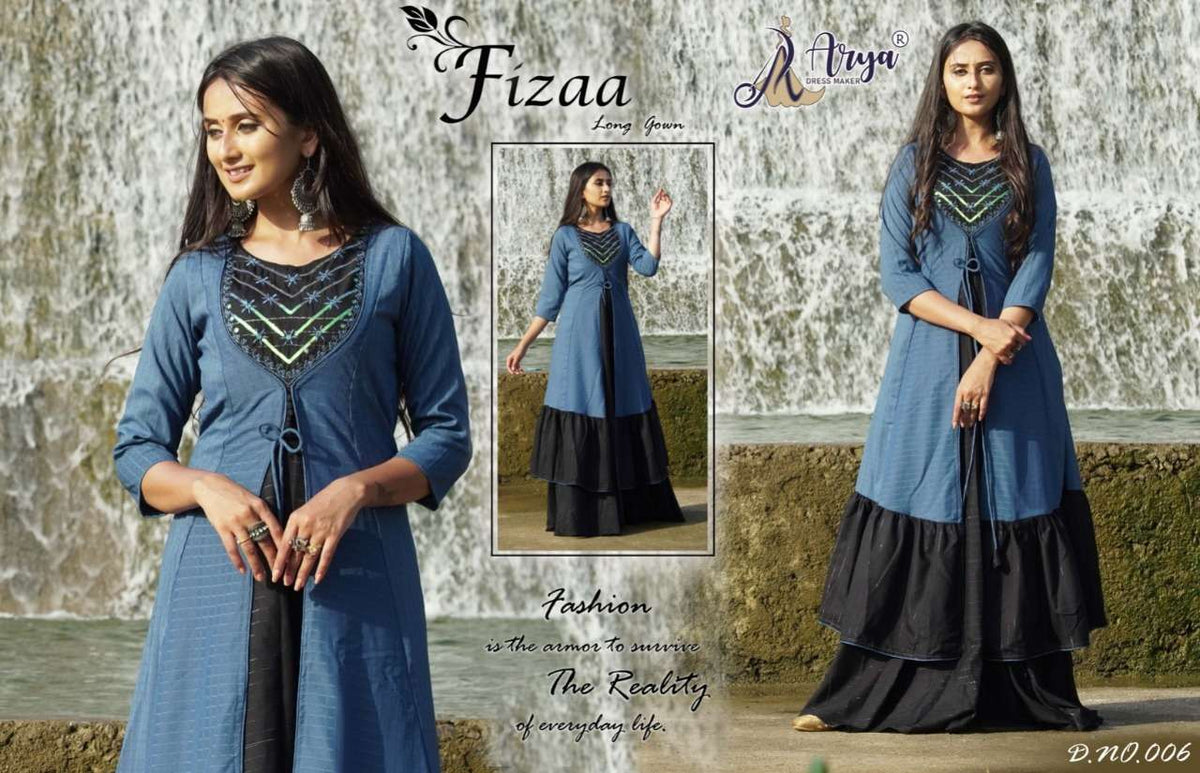 Arya Dress Maker Fizaa Long Gown (3 Pcs)