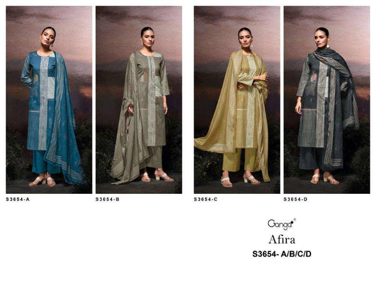 Ganga Fashion Afira  (4 Pcs)
