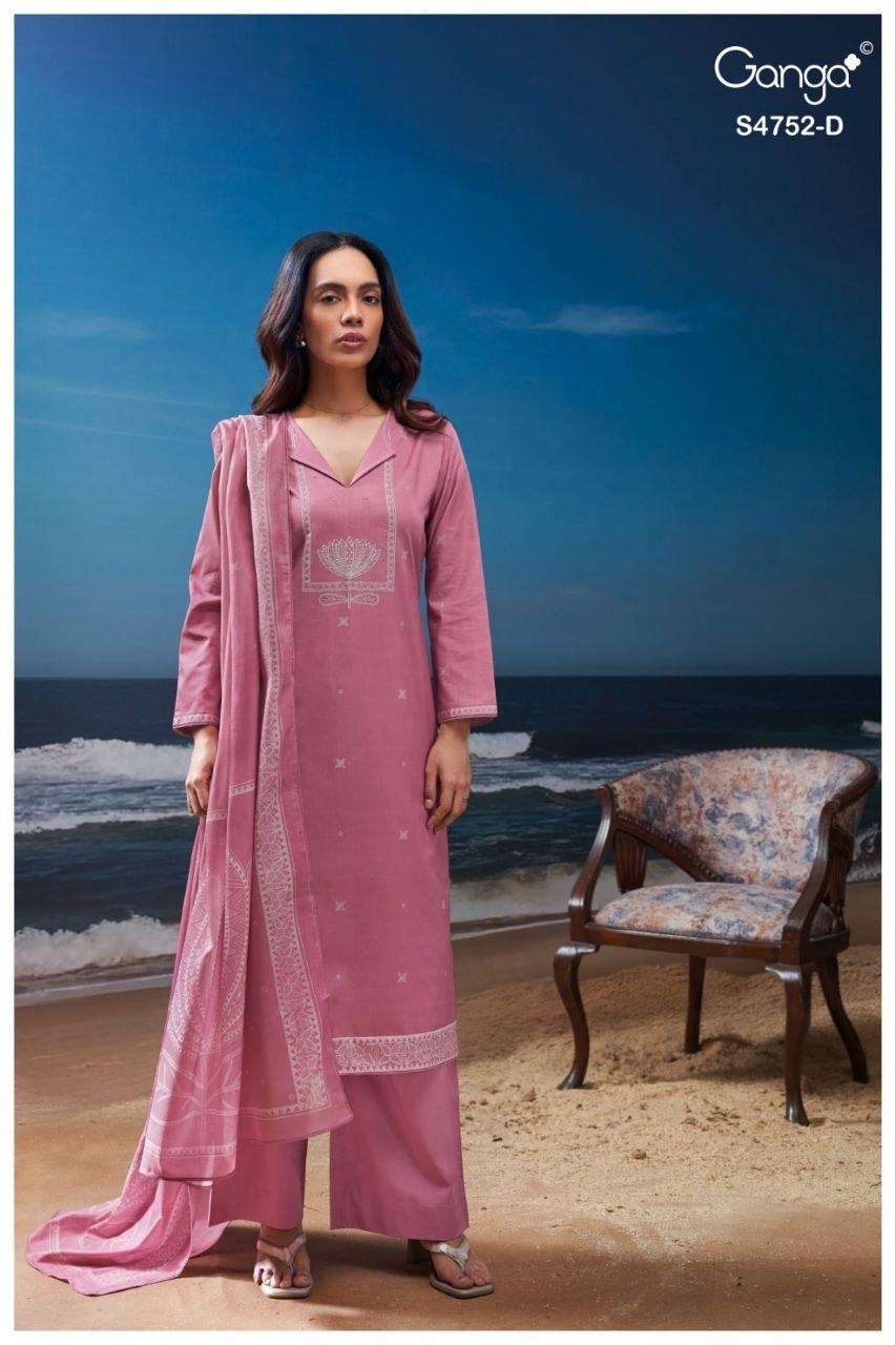 Ganga Fashion Faira 4752 Cotton Dress Material Wholesale