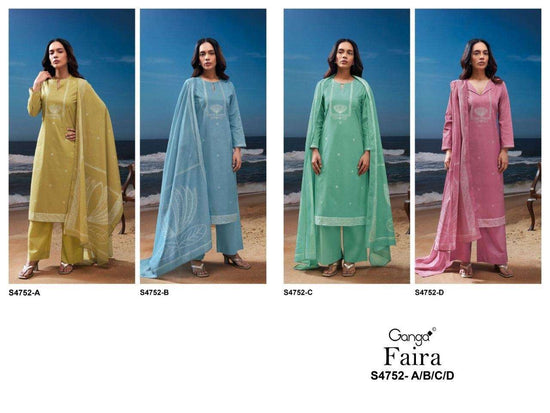 Ganga Fashion Faira 4752 Cotton Dress Material Wholesale