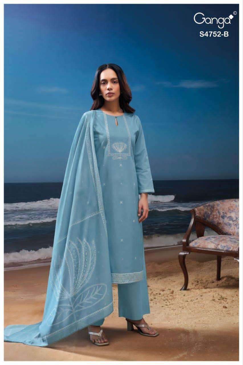 Ganga Fashion Faira 4752 Cotton Dress Material Wholesale