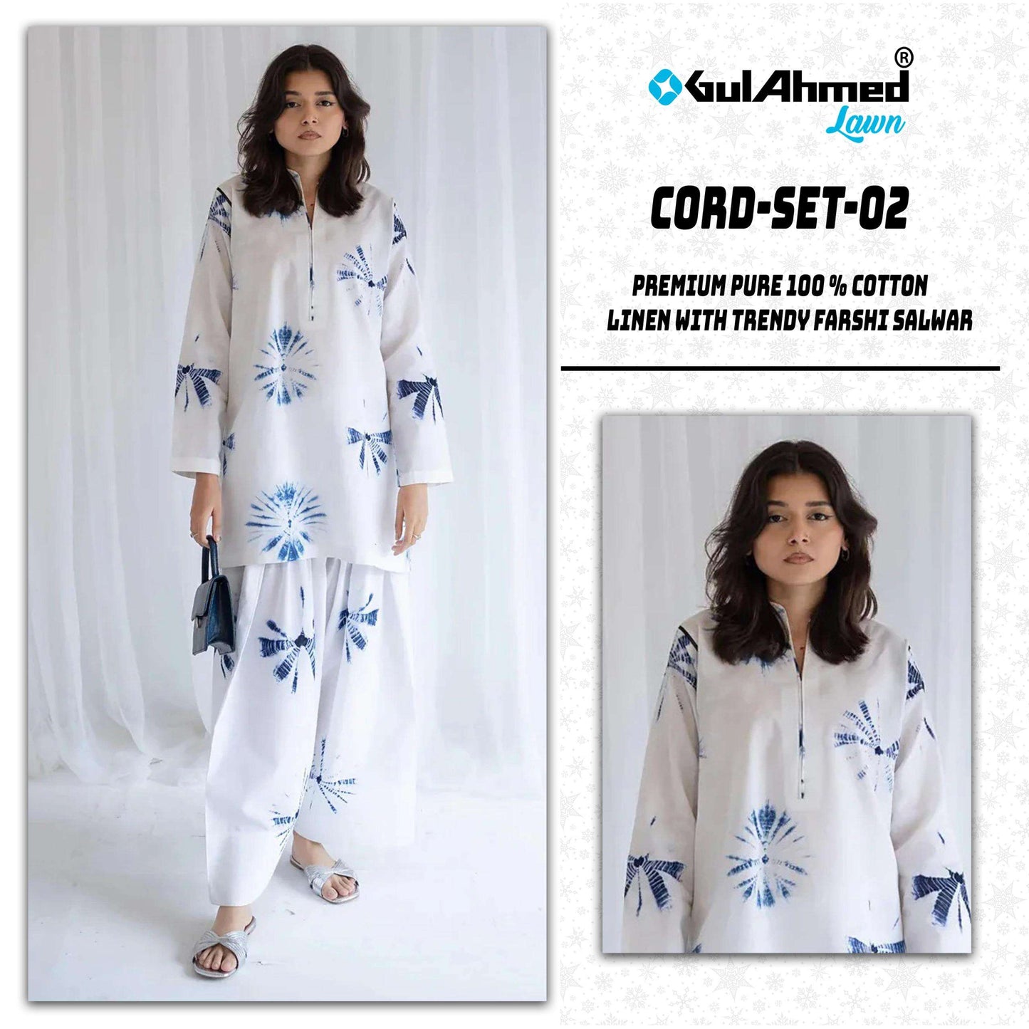 Gullaahmed Lawn Co-ord Set Vol-02
