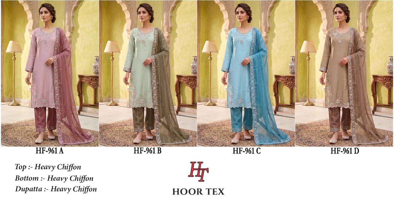 HOOR TEX HF-961 Chiffon Stitched Dress