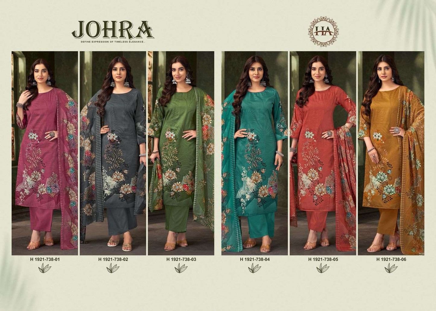 Harshit Fashion Hub Johra  (6 Pcs)