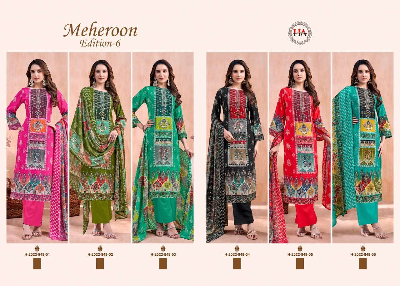 Harshit Fashion Hub Meheroon Vol-06
