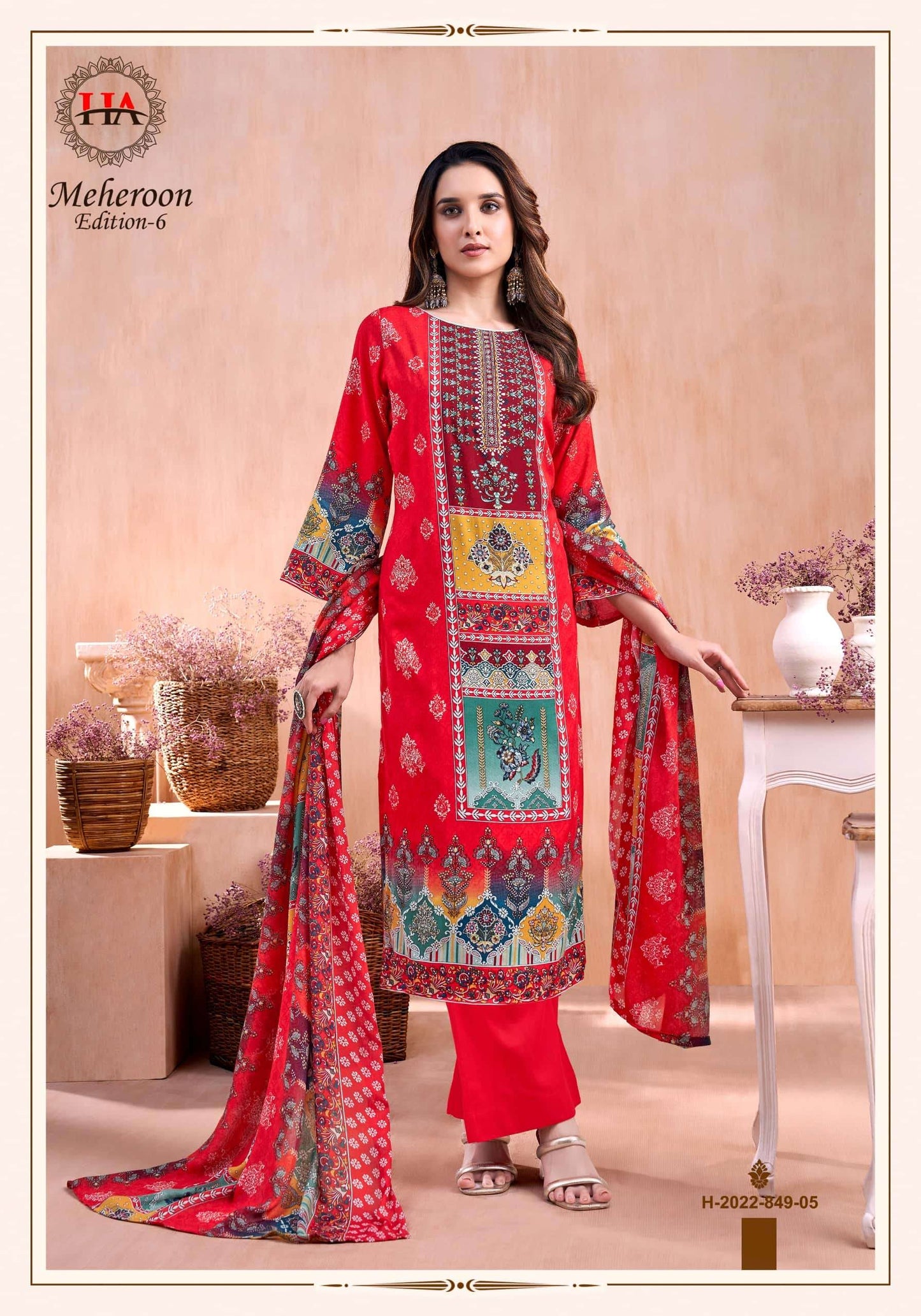 Harshit Fashion Hub Meheroon Vol-06