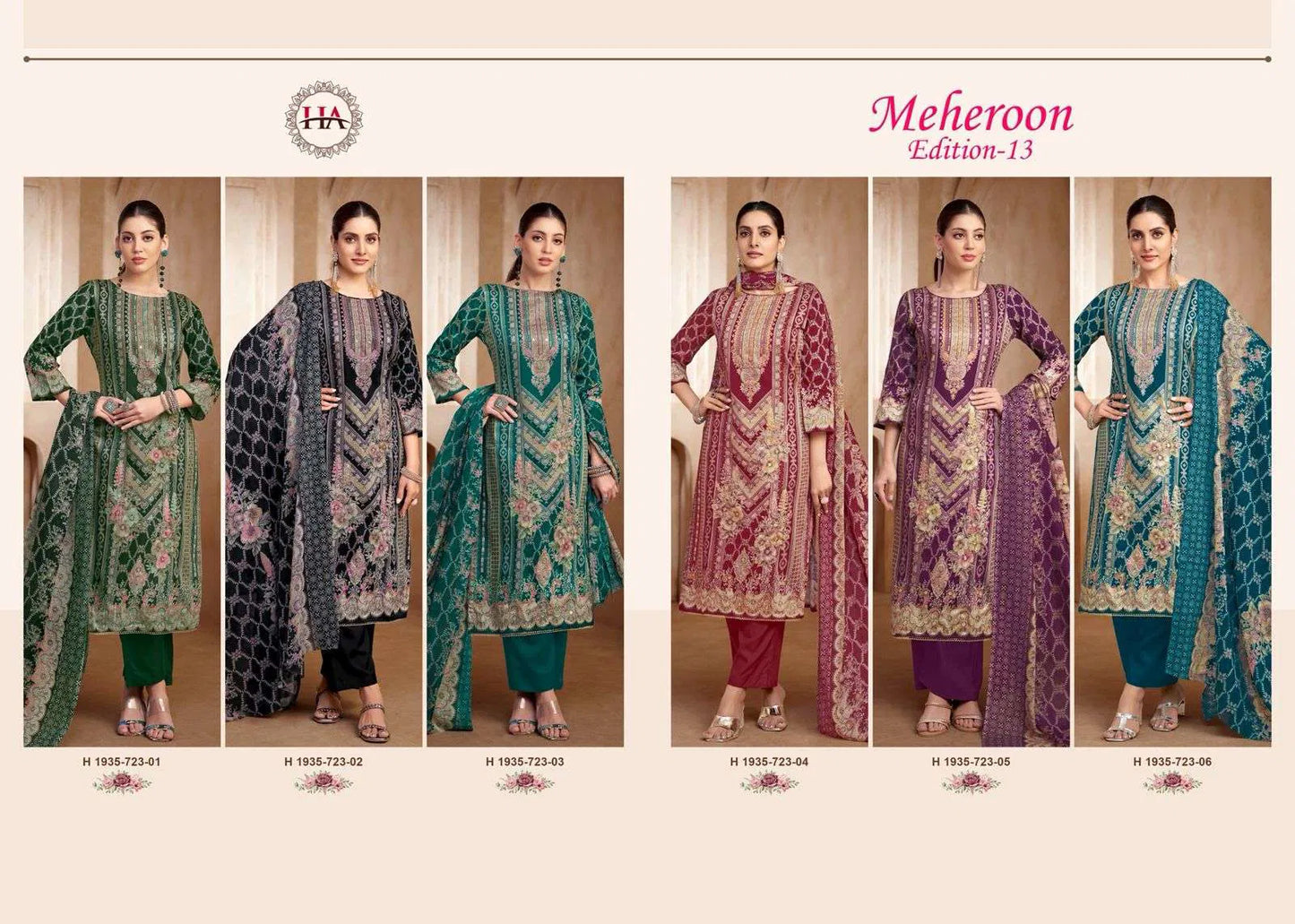 Harshit Fashion Hub Meheroon Vol-13